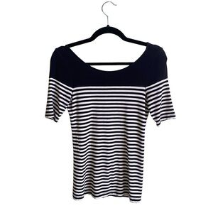 Forever 21 Striped Short Sleeve Top (small)